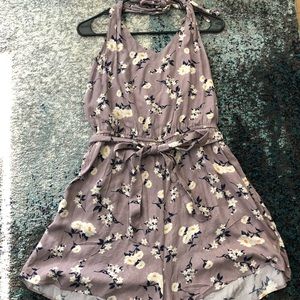 American eagle floral halter romper